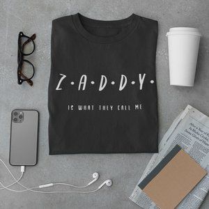 "Zaddy" Custom T Shirt (Black)